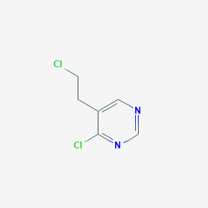 molecular formula C6H6Cl2N2 B2575322 4-Chloro-5-(2-chloroethyl)pyrimidine CAS No. 19144-70-8