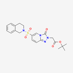 tert-butyl [6-(3,4-dihydroisoquinolin-2(1H)-ylsulfonyl)-3-oxo[1,2,4]triazolo[4,3-a]pyridin-2(3H)-yl]acetate