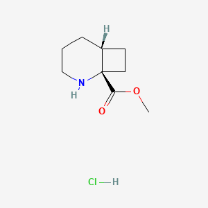 molecular formula C9H16ClNO2 B2575332 Methyl (1S,6R)-2-azabicyclo[4.2.0]octane-1-carboxylate;hydrochloride CAS No. 2307782-89-2