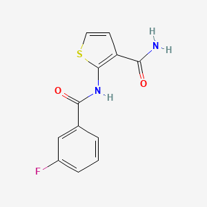 2-(3-Fluorobenzamido)thiophene-3-carboxamide