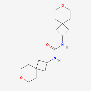 molecular formula C17H28N2O3 B2575339 1,3-Bis(7-oxaspiro[3.5]nonan-2-yl)urea CAS No. 2320573-36-0