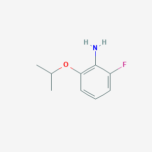 molecular formula C9H12FNO B2575341 2-Fluoro-6-isopropoxyaniline CAS No. 1184820-85-6