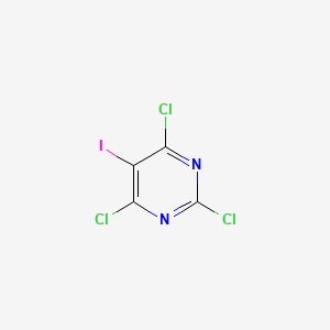 molecular formula C4Cl3IN2 B2575347 2,4,6-Trichloro-5-iodopyrimidine CAS No. 1137576-61-4