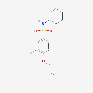 molecular formula C17H27NO3S B257536 4-butoxy-N-cyclohexyl-3-methylbenzenesulfonamide 