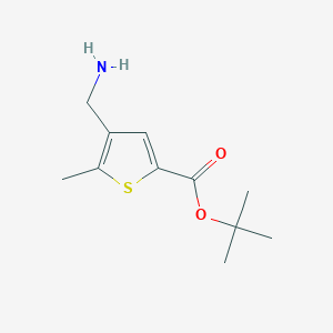 Tert-butyl 4-(aminomethyl)-5-methylthiophene-2-carboxylate