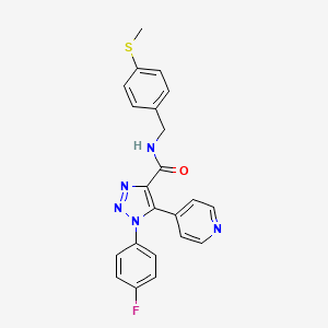 1-(4-fluorophenyl)-N-{[4-(methylsulfanyl)phenyl]methyl}-5-(pyridin-4-yl)-1H-1,2,3-triazole-4-carboxamide