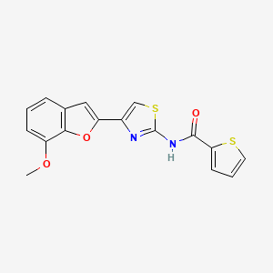 N-(4-(7-methoxybenzofuran-2-yl)thiazol-2-yl)thiophene-2-carboxamide