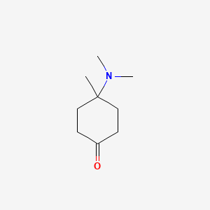 molecular formula C9H17NO B2575408 4-(Dimethylamino)-4-methylcyclohexan-1-one CAS No. 2091100-60-4