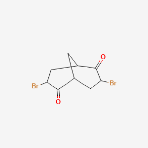 molecular formula C9H10Br2O2 B2575418 3,7-Dibromobicyclo[3.3.1]nonane-2,6-dione CAS No. 56813-61-7