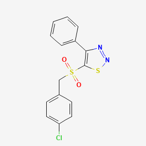 4-Chlorobenzyl 4-phenyl-1,2,3-thiadiazol-5-yl sulfone