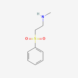 molecular formula C9H13NO2S B2575445 ([2-(Methylamino)ethyl]sulfonyl)benzene CAS No. 404033-91-6; 61097-92-5