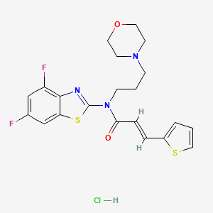 (E)-N-(4,6-difluorobenzo[d]thiazol-2-yl)-N-(3-morpholinopropyl)-3-(thiophen-2-yl)acrylamide hydrochloride