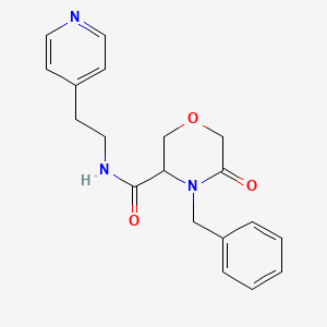 4-benzyl-5-oxo-N-(2-(pyridin-4-yl)ethyl)morpholine-3-carboxamide