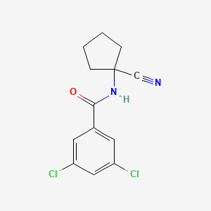 3,5-dichloro-N-(1-cyanocyclopentyl)benzamide