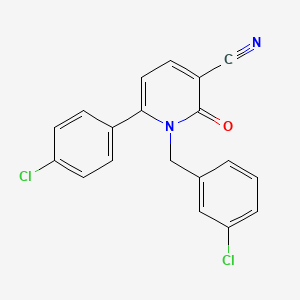 1-(3-Chlorobenzyl)-6-(4-chlorophenyl)-2-oxo-1,2-dihydro-3-pyridinecarbonitrile