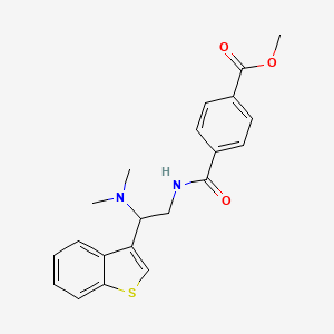Methyl 4-((2-(benzo[b]thiophen-3-yl)-2-(dimethylamino)ethyl)carbamoyl)benzoate
