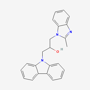 1-Carbazol-9-yl-3-(2-methyl-benzoimidazol-1-yl)-propan-2-ol