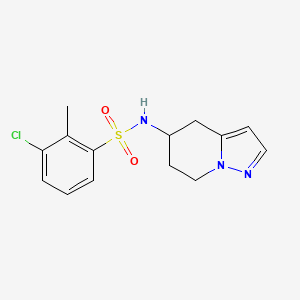 3-chloro-2-methyl-N-(4,5,6,7-tetrahydropyrazolo[1,5-a]pyridin-5-yl)benzenesulfonamide