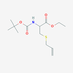 Ethyl 3-(allylsulfanyl)-2-[(tert-butoxycarbonyl)amino]propanoate