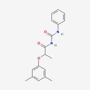 2-(3,5-dimethylphenoxy)-N-(phenylcarbamoyl)propanamide