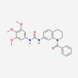 1-(1-Benzoyl-1,2,3,4-tetrahydroquinolin-7-yl)-3-(3,4,5-trimethoxyphenyl)urea