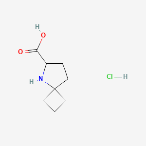 5-Azaspiro[3.4]octane-6-carboxylic acid;hydrochloride