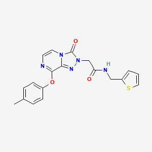 2-(3-oxo-8-(p-tolyloxy)-[1,2,4]triazolo[4,3-a]pyrazin-2(3H)-yl)-N-(thiophen-2-ylmethyl)acetamide