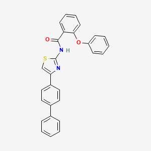 2-phenoxy-N-[4-(4-phenylphenyl)-1,3-thiazol-2-yl]benzamide
