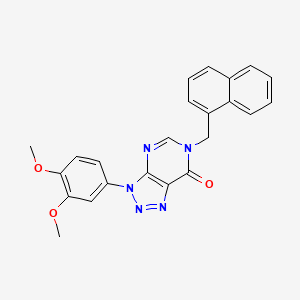 3-(3,4-Dimethoxyphenyl)-6-(naphthalen-1-ylmethyl)triazolo[4,5-d]pyrimidin-7-one