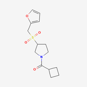 Cyclobutyl(3-((furan-2-ylmethyl)sulfonyl)pyrrolidin-1-yl)methanone