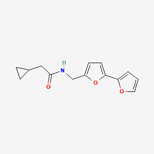 N-([2,2'-bifuran]-5-ylmethyl)-2-cyclopropylacetamide