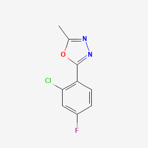 2-(2-Chloro-4-fluorophenyl)-5-methyl-1,3,4-oxadiazole