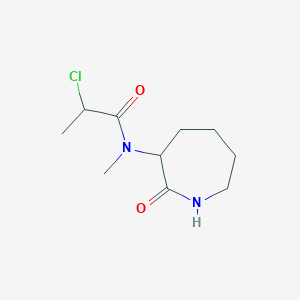 2-Chloro-N-methyl-N-(2-oxoazepan-3-yl)propanamide