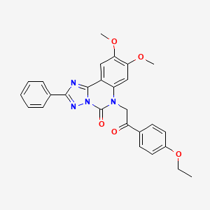 6-(2-(4-ethoxyphenyl)-2-oxoethyl)-8,9-dimethoxy-2-phenyl-[1,2,4]triazolo[1,5-c]quinazolin-5(6H)-one