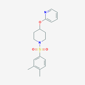 2-((1-((3,4-Dimethylphenyl)sulfonyl)piperidin-4-yl)oxy)pyridine