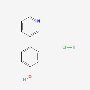 molecular formula C11H10ClNO B2575572 盐酸4-(吡啶-3-基)苯酚 CAS No. 2138570-92-8