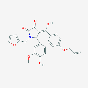 molecular formula C26H23NO7 B257559 4-[4-(allyloxy)benzoyl]-1-(2-furylmethyl)-3-hydroxy-5-(4-hydroxy-3-methoxyphenyl)-1,5-dihydro-2H-pyrrol-2-one 