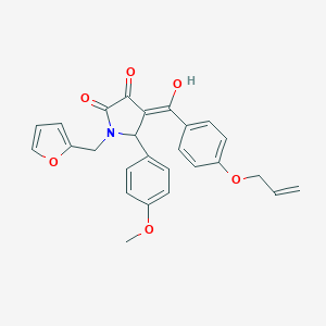 molecular formula C26H23NO6 B257560 4-[4-(allyloxy)benzoyl]-1-(2-furylmethyl)-3-hydroxy-5-(4-methoxyphenyl)-1,5-dihydro-2H-pyrrol-2-one 