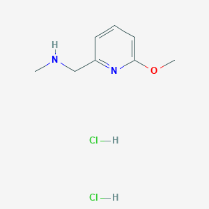 molecular formula C8H14Cl2N2O B2575605 1-(6-Methoxypyridin-2-yl)-N-methylmethanamine;dihydrochloride CAS No. 2470437-97-7
