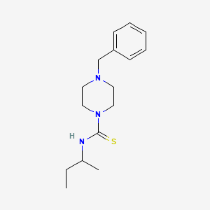 molecular formula C16H25N3S B2575609 4-苄基-N-丁-2-基哌嗪-1-碳硫酰胺 CAS No. 460336-41-8