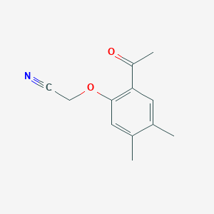 molecular formula C12H13NO2 B257561 (2-Acetyl-4,5-dimethylphenoxy)acetonitrile 