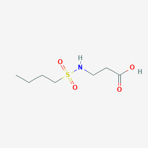 molecular formula C7H15NO4S B2575616 3-[(Butylsulfonyl)amino]propanoic acid CAS No. 923177-14-4