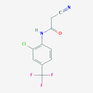 N-[2-chloro-4-(trifluoromethyl)phenyl]-2-cyanoacetamide