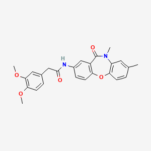 2-(3,4-dimethoxyphenyl)-N-(8,10-dimethyl-11-oxo-10,11-dihydrodibenzo[b,f][1,4]oxazepin-2-yl)acetamide