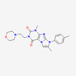 1,7-dimethyl-3-(2-morpholinoethyl)-8-(p-tolyl)-1H-imidazo[2,1-f]purine-2,4(3H,8H)-dione