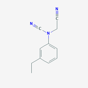 molecular formula C11H11N3 B2575638 Cyanomethyl-(3-ethylphenyl)cyanamide CAS No. 1384610-33-6