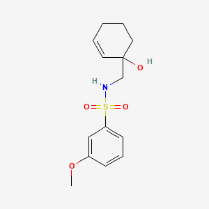 N-[(1-hydroxycyclohex-2-en-1-yl)methyl]-3-methoxybenzene-1-sulfonamide