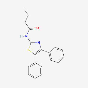 N-(4,5-diphenyl-1,3-thiazol-2-yl)butanamide