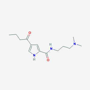 4-butanoyl-N-[3-(dimethylamino)propyl]-1H-pyrrole-2-carboxamide