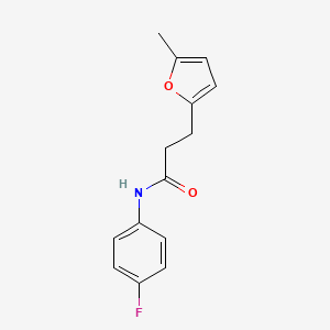 N-(4-fluorophenyl)-3-(5-methylfuran-2-yl)propanamide